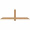 Ekena Millwork Eugene Smooth Timber Gable Bracket, Western Red Cedar, 60"W x 20"H x 3 1/2"D x 3 1/2"F, 8/12 Pitch GBW060X20X0404EUG00SWR - alternate 1